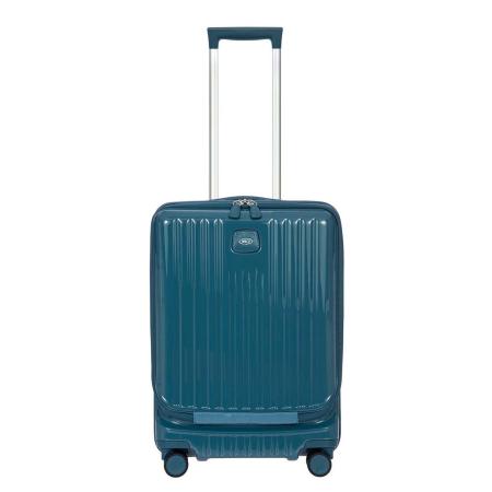 Bric's Positano Cabin Trolley 55 with Pocket sea green