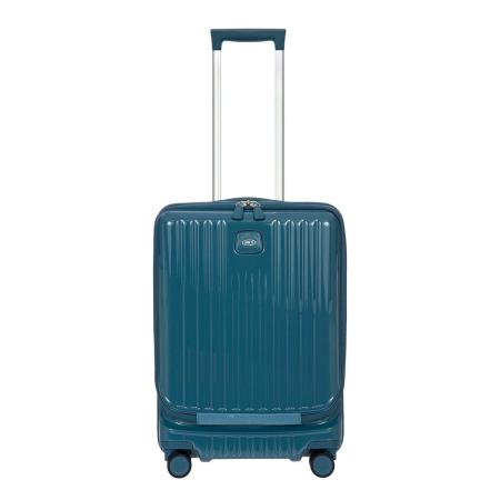 Bric's Positano Cabin Trolley 55 with Pocket sea green Harde Koffer