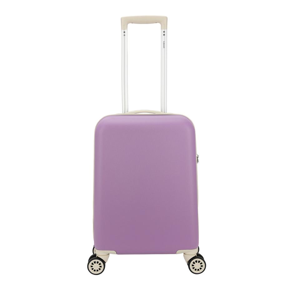 Decent Star-Maxx Handbagage Trolley 55 lila Paars