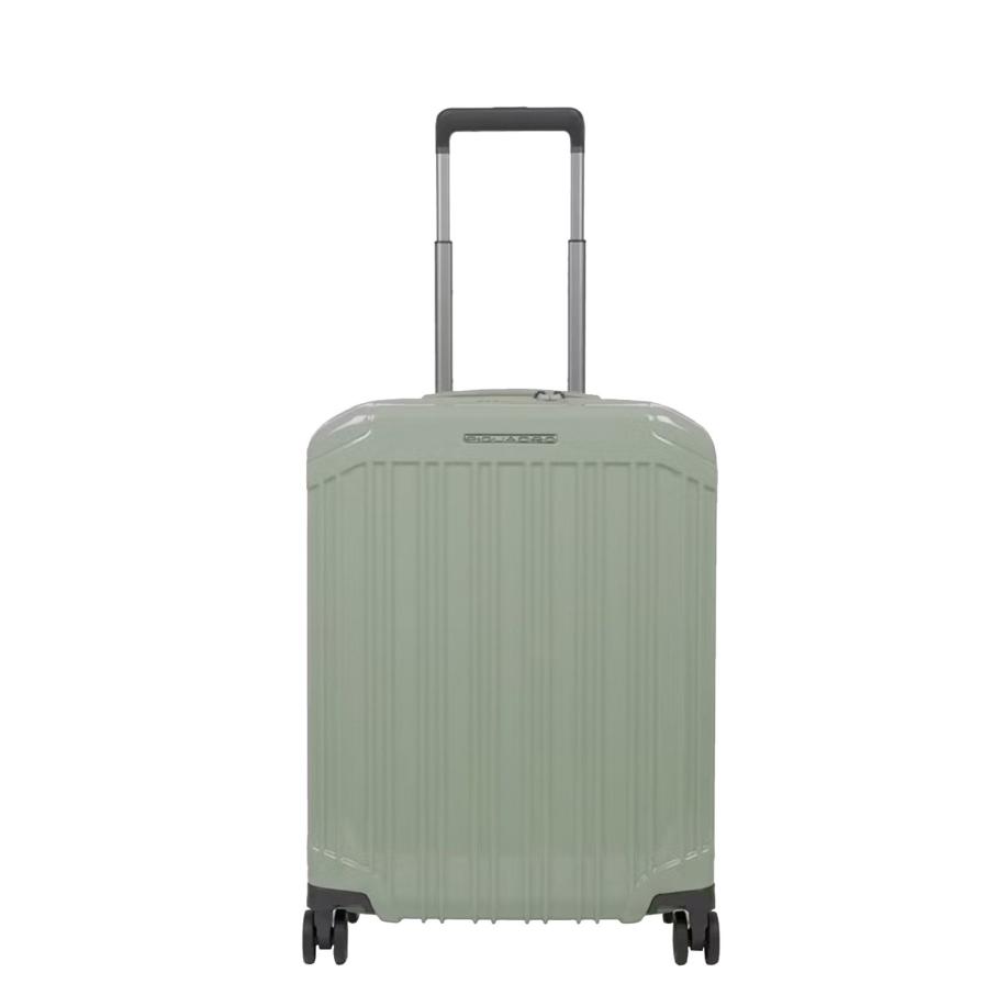 Piquadro PQ-Light Cabin Trolley 55 green Harde Koffer Groen