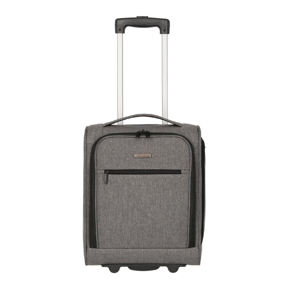 Travelite Cabin 2 Wiel Underseater 43cm grey melange Zachte koffer Grijs