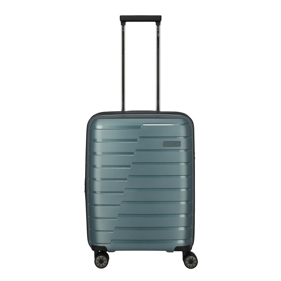 Travelite Air Base 4 Wheel Cabin Trolley Expandable iceblue metallic Blauw