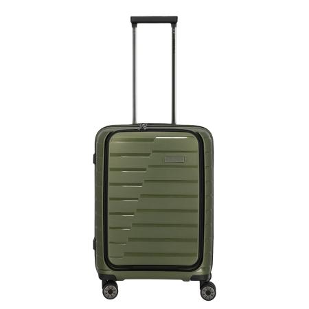 Travelite Air Base 4 Wiel Trolley S Front-Pocket olive