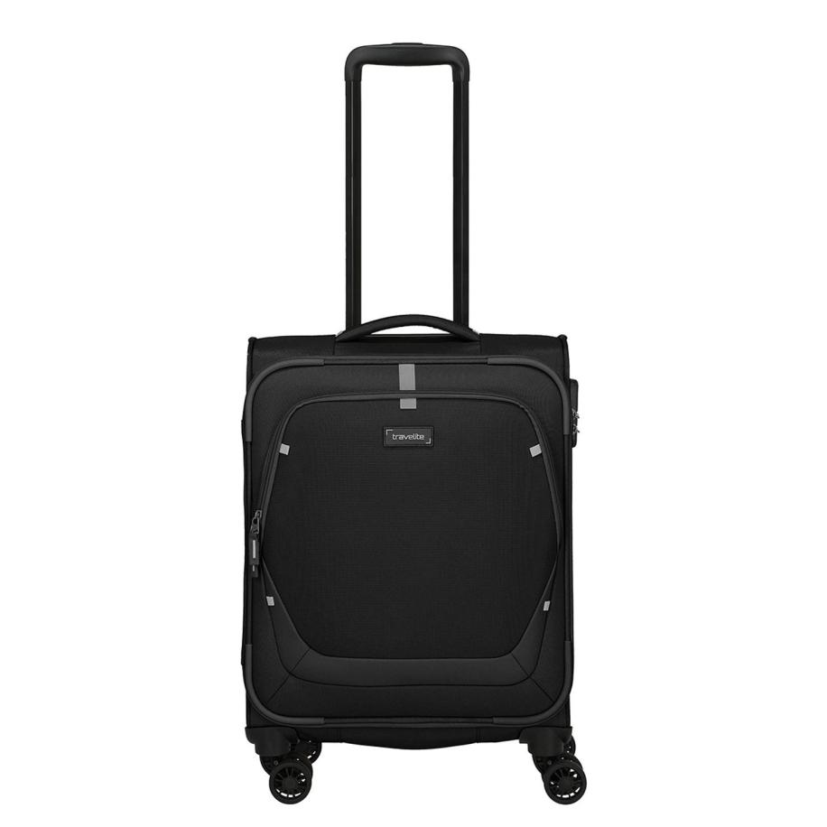 Travelite Umbria 4 Wheel Cabin Trolley black Zwart