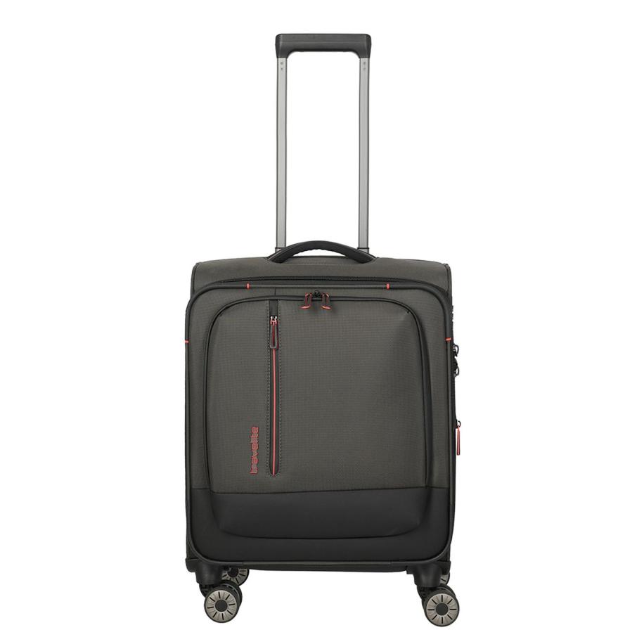 Travelite Crosslite 4 Wheel Cabin Trolley Expandable dark olive Groen