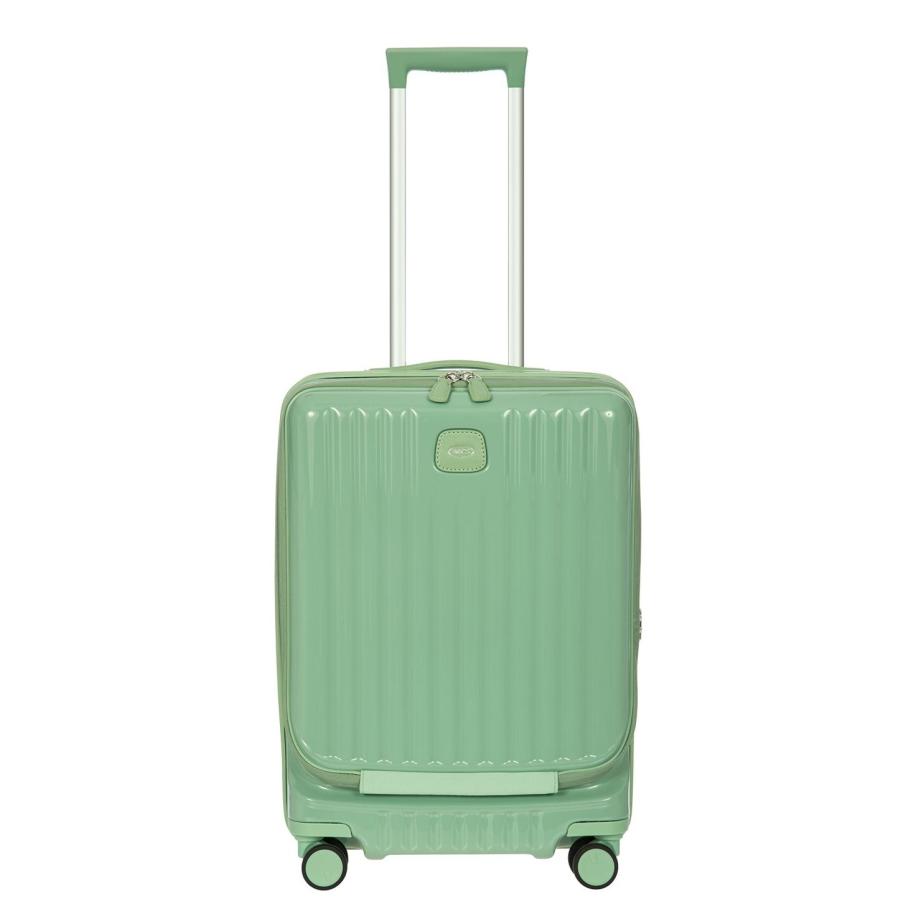 Bric&apos;s Positano Cabin Trolley 55 with Pocket sage green Groen