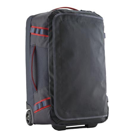 Patagonia Black Hole Wheeled Duffel 40L smolder blue w/amanita red