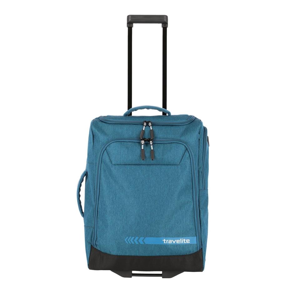 Travelite Kick Off Wheeled Duffle S petrol Blauw