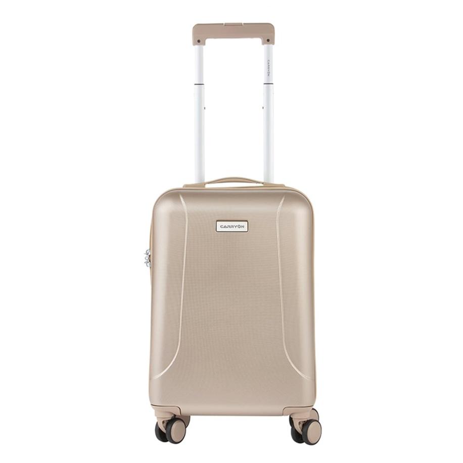CarryOn Skyhopper 4 Wiel Trolley 55 champagne Harde Koffer Goud