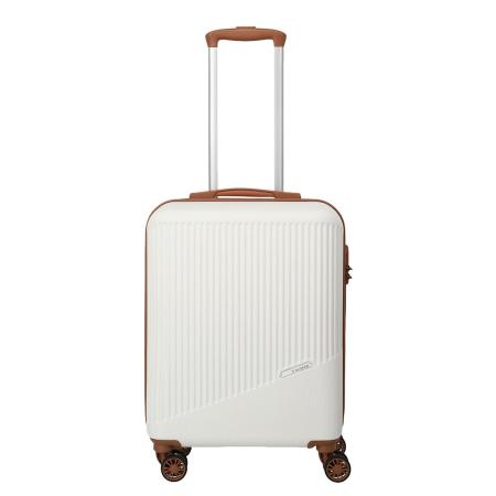 Travelite Bali 4 Wiel Trolley S white/cognac