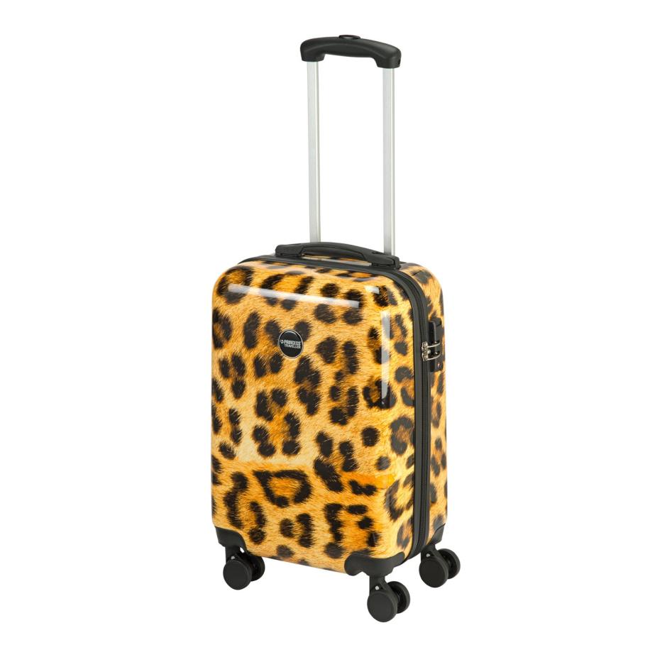 Princess Traveller Animal Print Cabin Trolley leopard II Multicolor