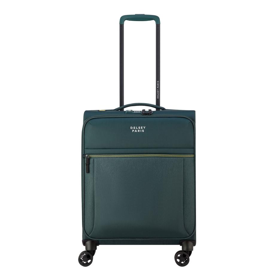 Delsey Brochant 3 Slim Cabin Trolley pine green Groen