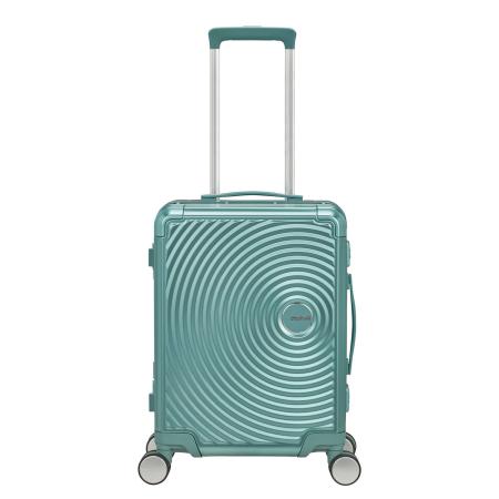 American Tourister Soundbox Aluminium Spinner 55 Expandable dusty turquoise