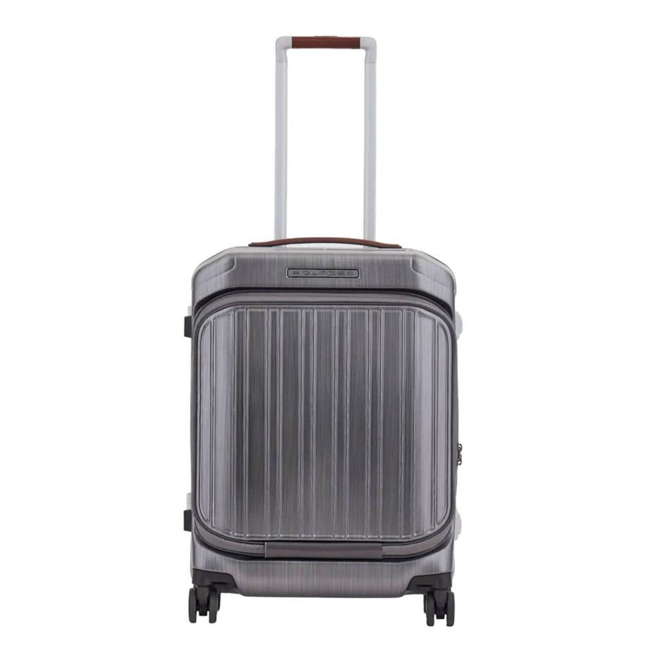 Piquadro PQ Light Frame Laptop Cabin Spinner 55 grey Grijs