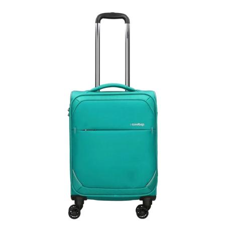 Travelbags The Base Soft Trolley S jade Zachte koffer