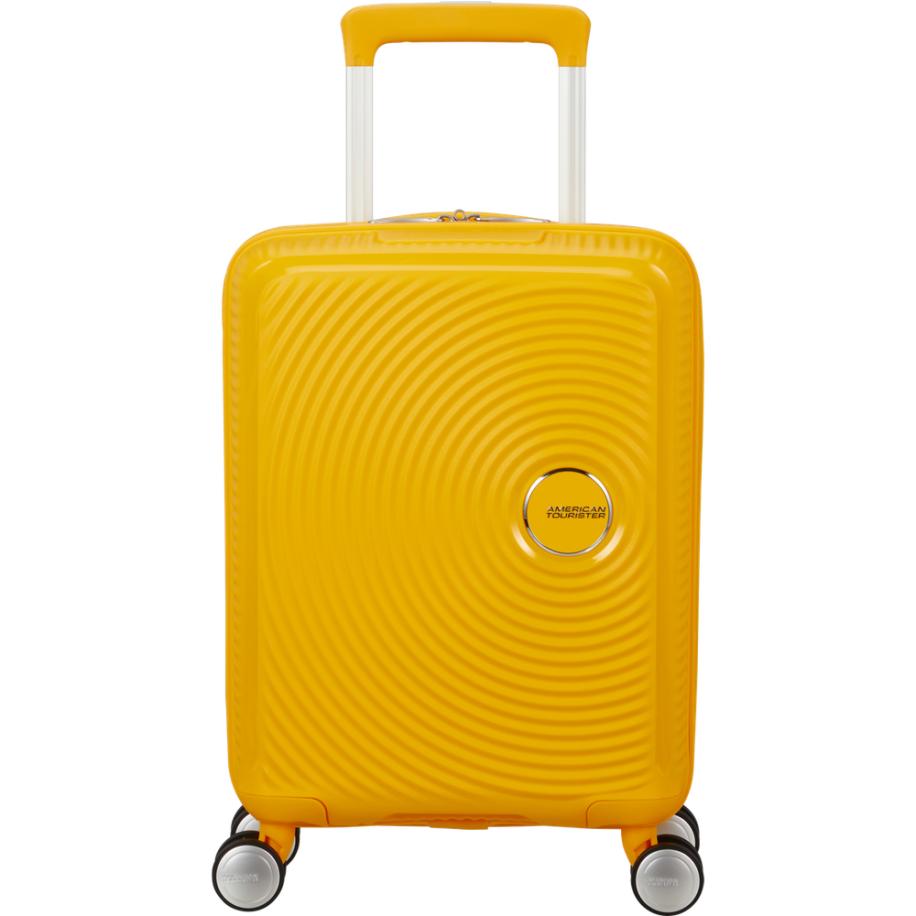 American Tourister Soundbox Mini Handbagage Golden Yellow Multicolor