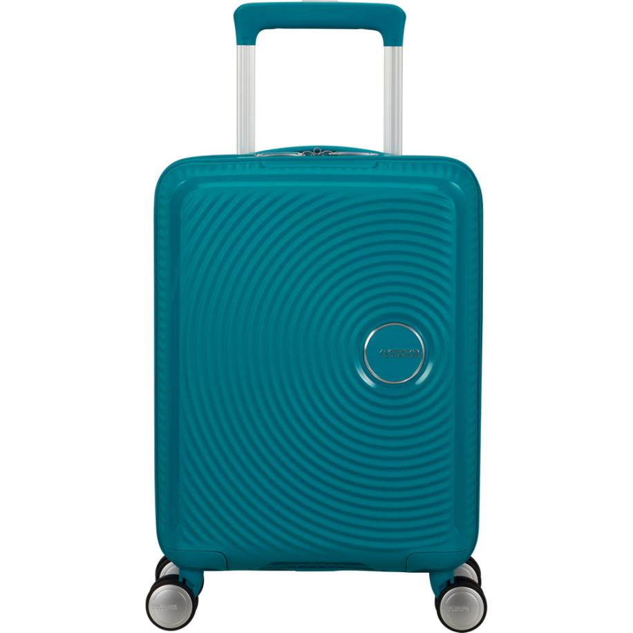 American Tourister Soundbox Mini Handbagage Deep Teal Blauw