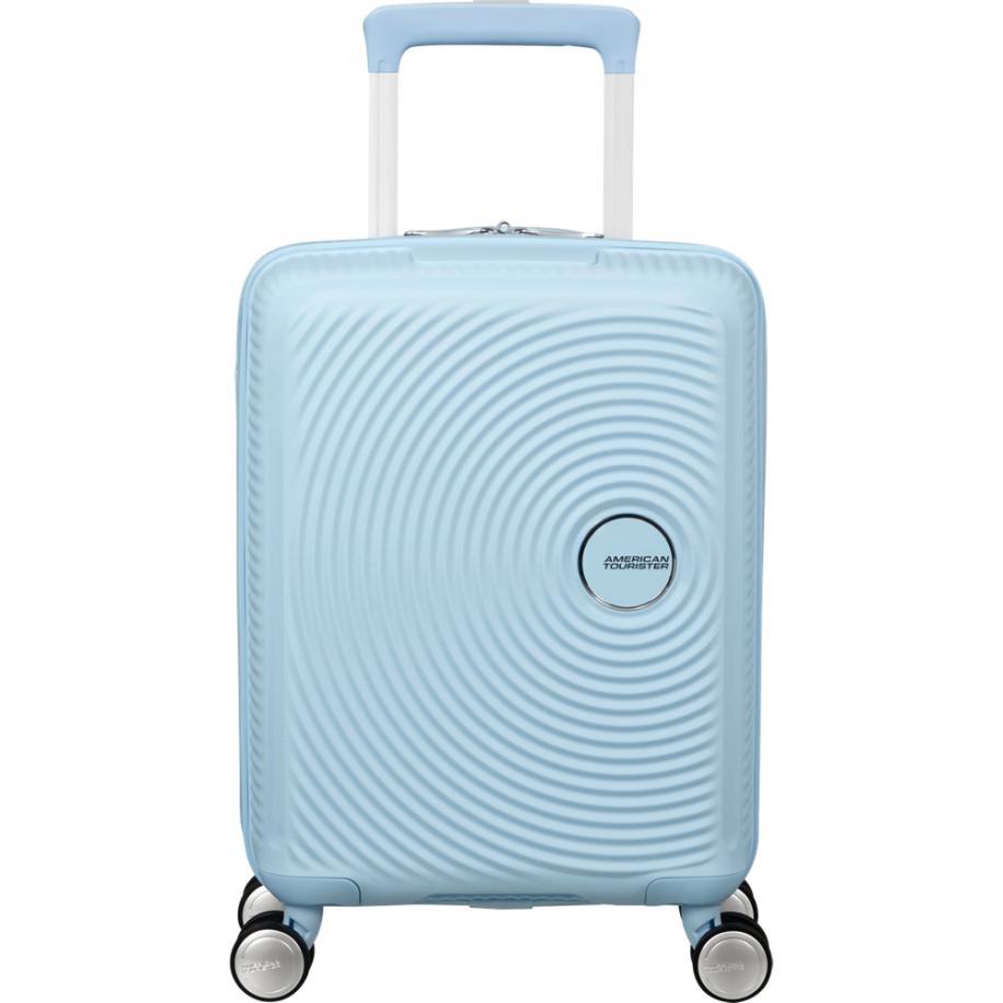 American Tourister Soundbox Mini Handbagage Pastel Blue Blauw