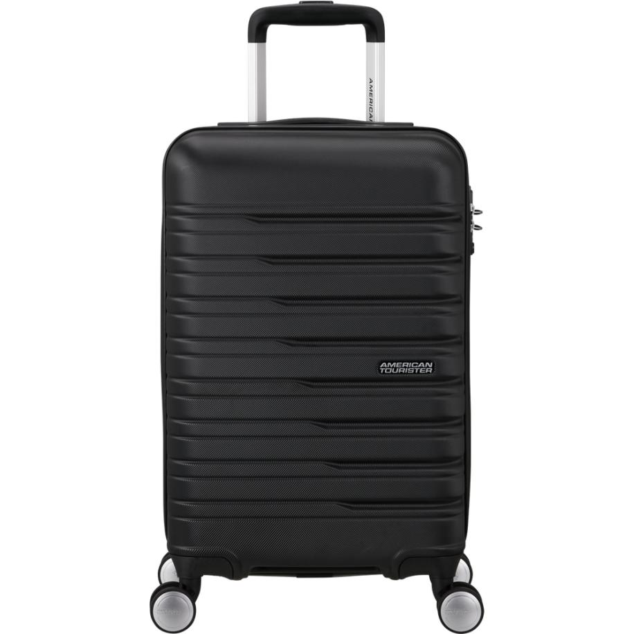 American Tourister Flashline Spin. 55/25 Cabin Trolley shadow black Zwart