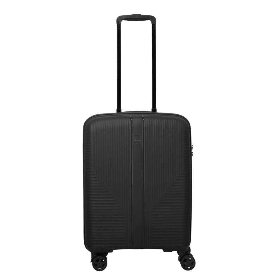 Travelite Air Stripe Spinner Cabin Trolley black Zwart
