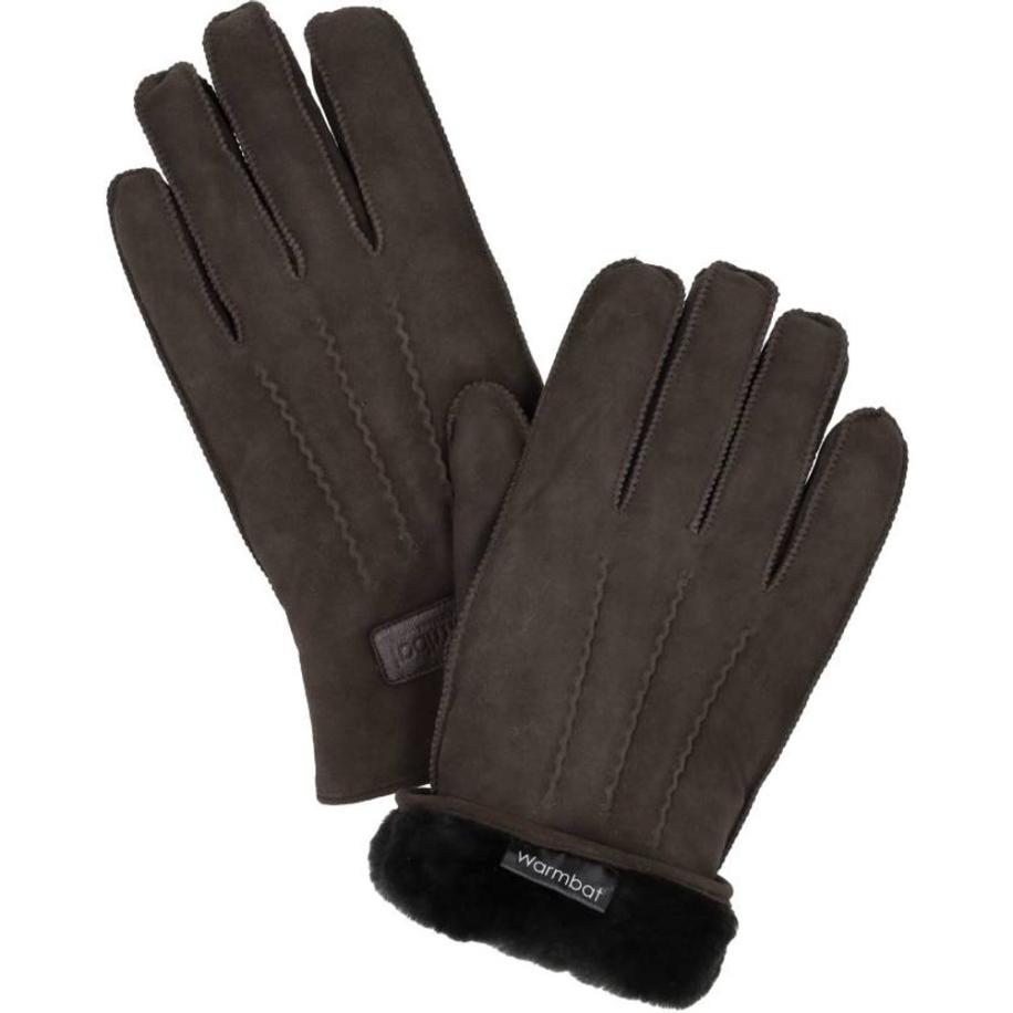 Warmbat - Gloves Men Suede Bruin