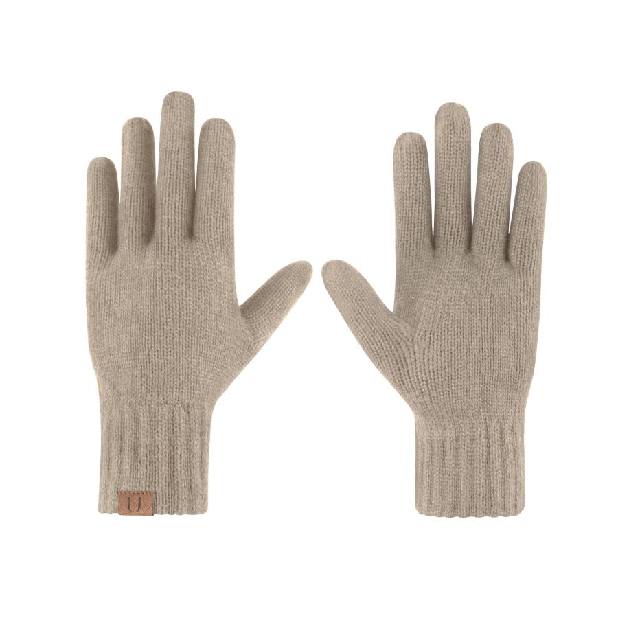 normani Vingerhandschoenen sand Bruin