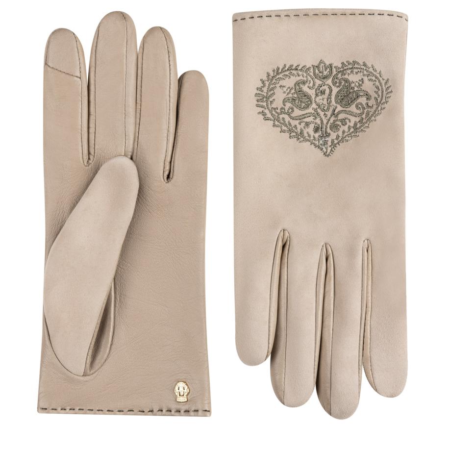 Roeckl Roeckl Vingerhandschoenen GITTI sand / olijfgroen -