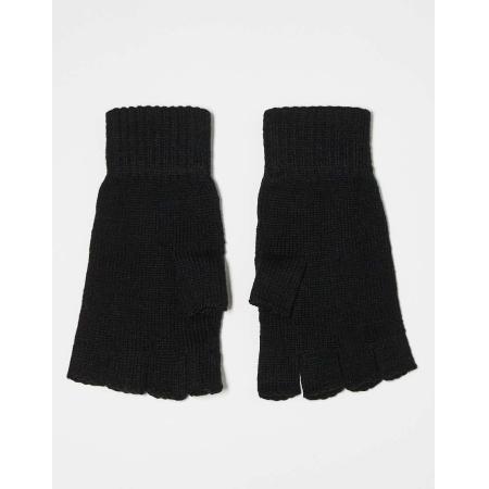 Weekday - Wood - Uniseks vingerloze handschoenen in zwart