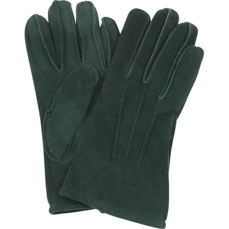 Suitable Suede Handschoen Donkergroen