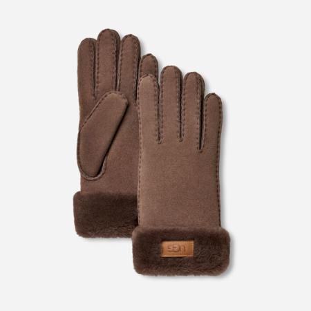 UGG® Turn Cuff-handschoen voor dames in Allspice, Maat S, Shearling