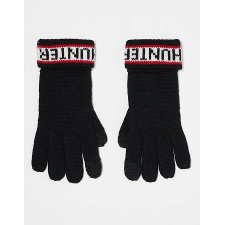 Hunter Uniseks handschoenen met logo in zwart