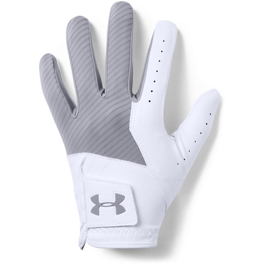 Under Armour Medal Golfhandschoen voor heren Staal / Wit / Staal LMD Grijs
