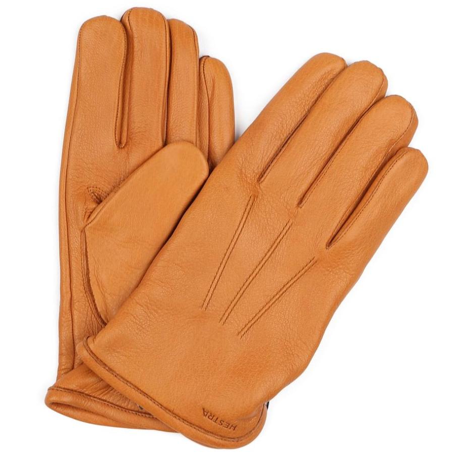 Hestra Handschoen Andrew Leer Cognac Bruin