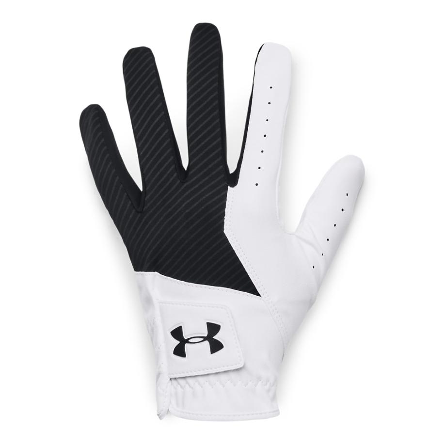 Under Armour Medal Golfhandschoen voor heren Zwart / Wit / Zwart LLG Zwart