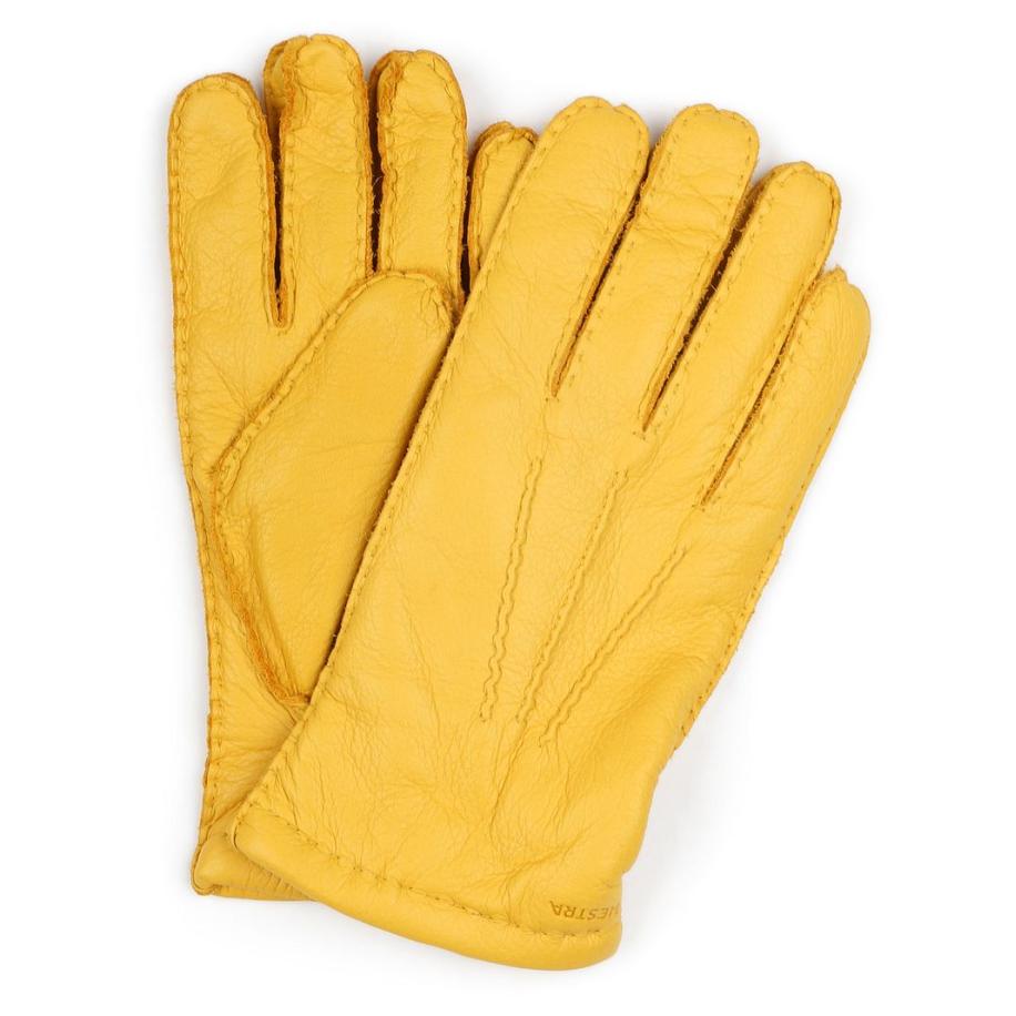 Hestra Handschoen Matthew Leer Geel Geel