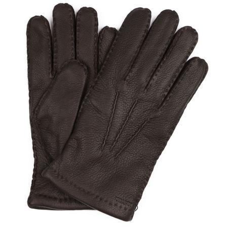Hestra Handschoen Matthew Leer Donkerbruin