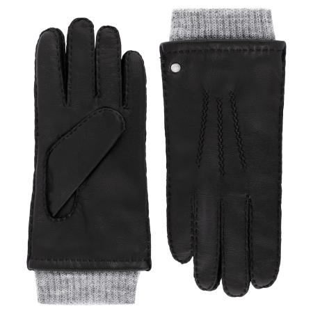 Roeckl Roeckl Vingerhandschoenen METZ grijs gemêleerd / zwart