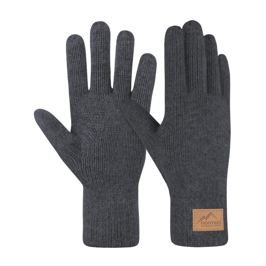 normani normani Vingerhandschoenen Malak antraciet -