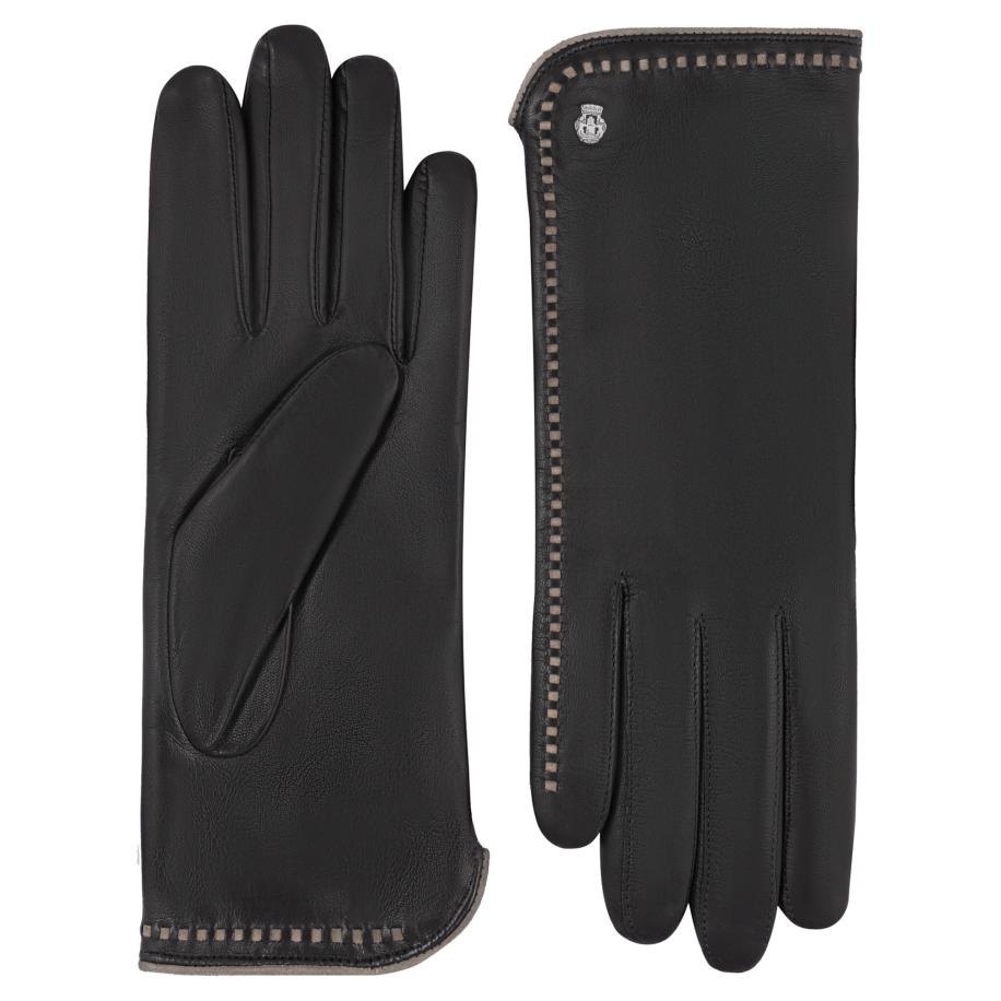 Roeckl Roeckl Vingerhandschoenen JEKATERINBURG zwart / zilver -