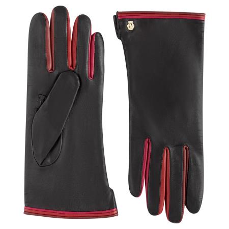 Roeckl Roeckl Vingerhandschoenen BERLIN robijnrood / zwart
