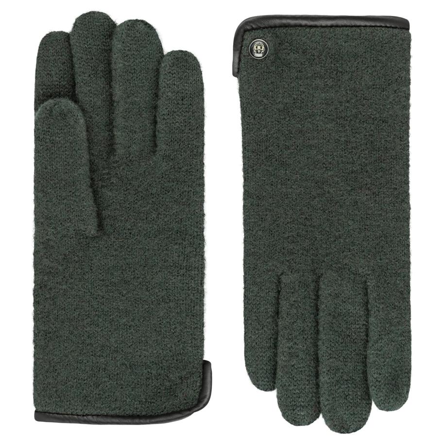 Roeckl Roeckl Vingerhandschoenen KLASSISCHER WALKHANDSCHUH donkergroen -