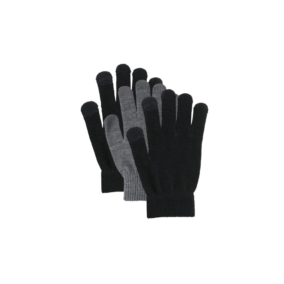 Pieces PIECES Vingerhandschoenen NEW BUDDY grijs gemêleerd / zwart -