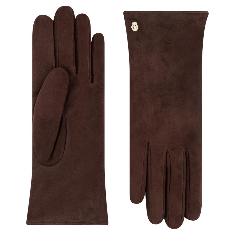 Roeckl Roeckl Vingerhandschoenen KIEW chocoladebruin -