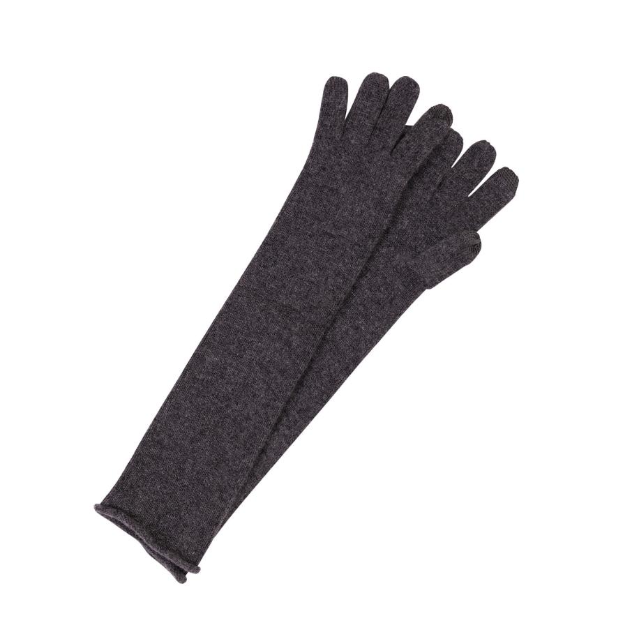CASH-MERE.CH CASH-MERE.CH Vingerhandschoenen donkergrijs -