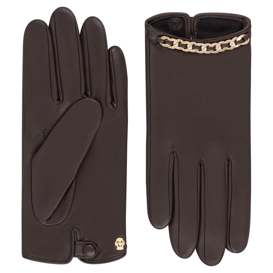Roeckl Roeckl Vingerhandschoenen LOIRET chocoladebruin -