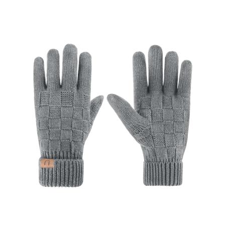 normani Vingerhandschoenen Yuma bruin / grijs