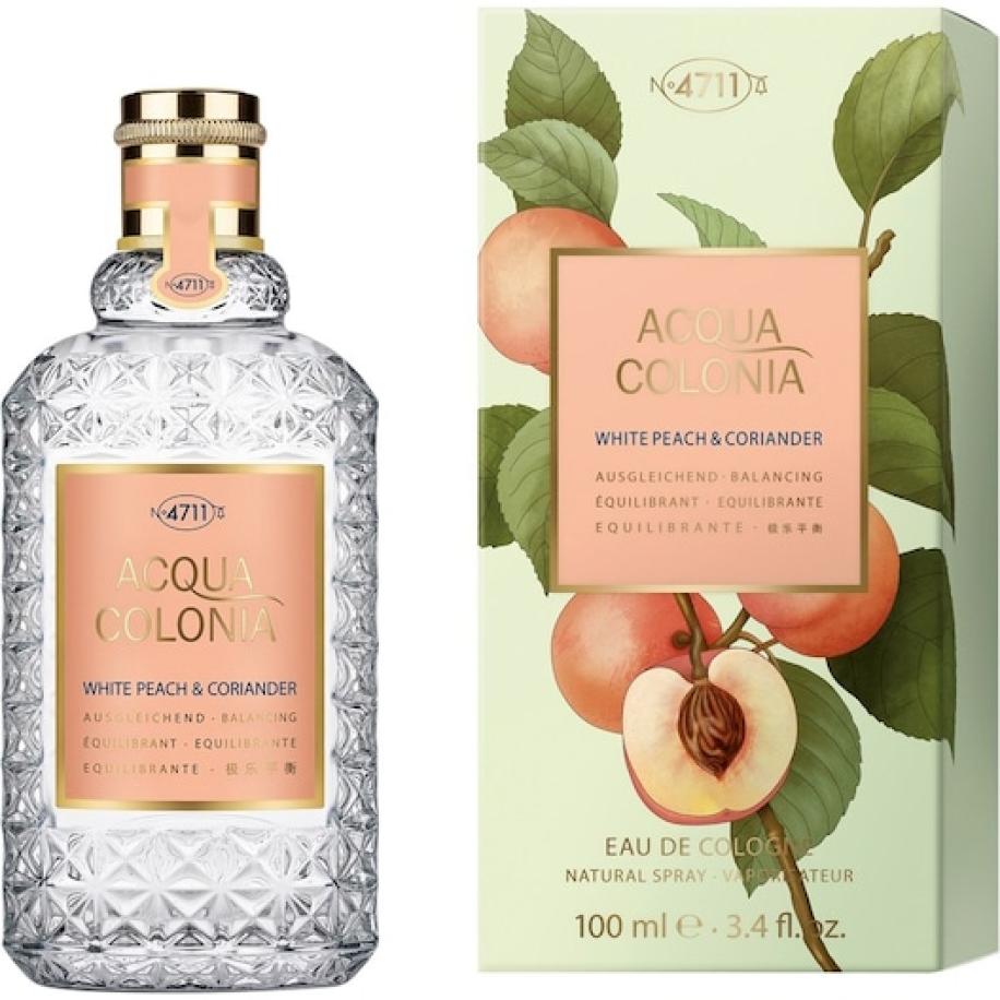 4711 Acqua Colonia White Peach & Coriander Eau de Cologne Spray Unisexgeuren Unisex 100 ml
