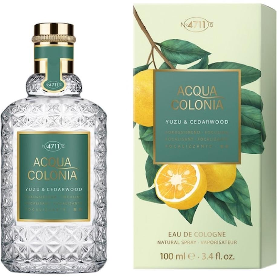 4711 Acqua Colonia Yuzu & Cedarwood Eau de Cologne Spray Unisexgeuren Unisex 100 ml