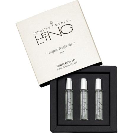 LENGLING MUNICH No 3 Acqua Tempesta Travel Refill Set Parfumsets heren Unisex 8 ml