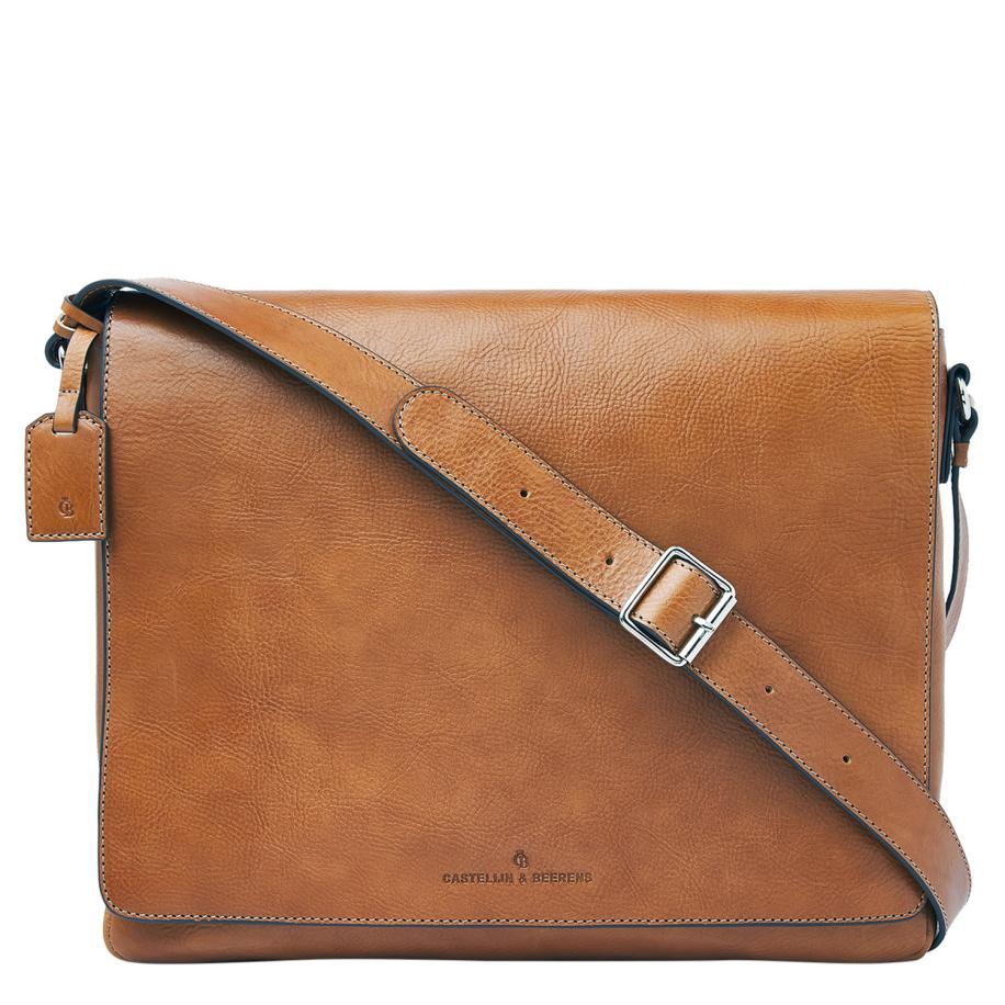 Castelijn & Beerens Mark Messenger 15.6 RFID light brown Bruin
